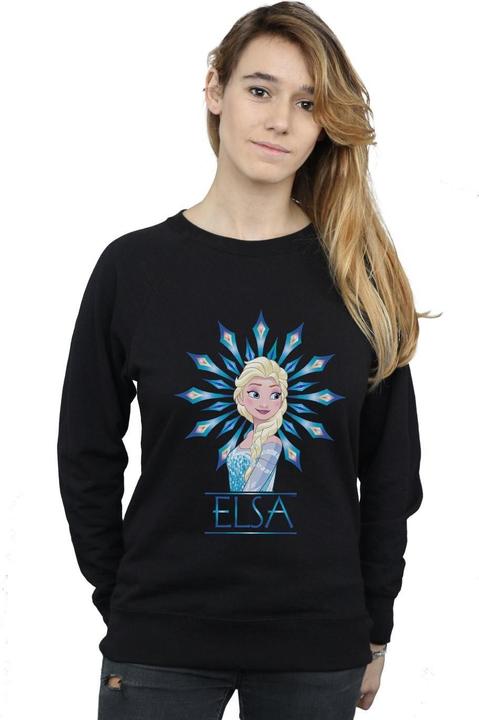 Actual product image Disney Womens/Ladies Frozen Elsa Snowflake Sweatshirt (M)