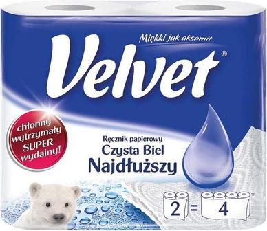 Produktbild Velvet Samt extra langes Papiertuch, 2 Walzen