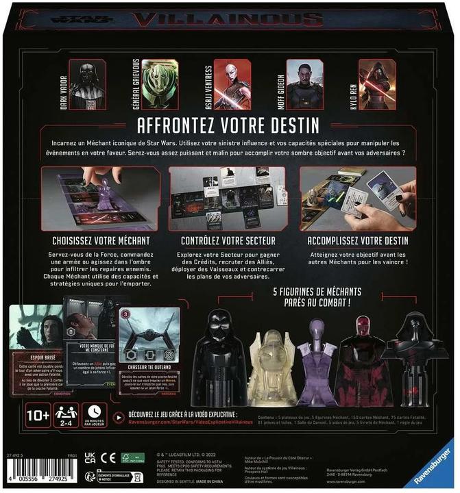 Produktbild Ravensburger Star Wars Villainous (Französisch)