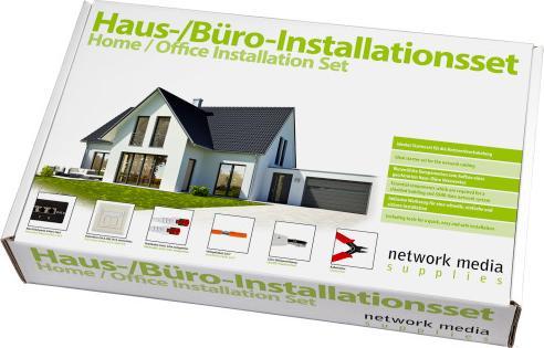 Produktbild Tecline Haus /- Büro Cat.6 100 Meter Installationsset-Set 1+ (CAT6, 100 m)