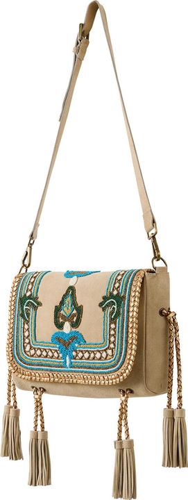 Actual product image Joe Browns Braided Suede Beaded Crossbody Bag