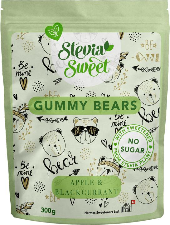 Actual product image Stevia Sweet Gummy bears apple and redcurrant (1 pcs., 250 g)