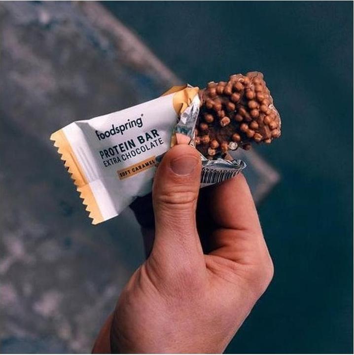 Immagine prodotto Foodspring Barretta proteica al cioccolato extra (Cioccolato, 12 pz., 380 g)