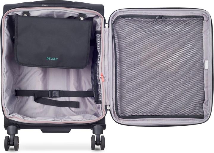 Immagine prodotto Delsey Helium DLX Slim - batteria alcalina, musta (40 l, Bagaglio a mano (fino a 50 litri))