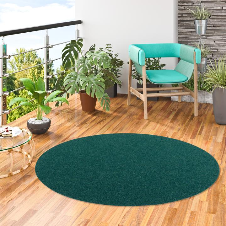 Produktbild Snapstyle Kunstrasen Rasenteppich mit Noppen Kingston Rund (133 x 133 cm)