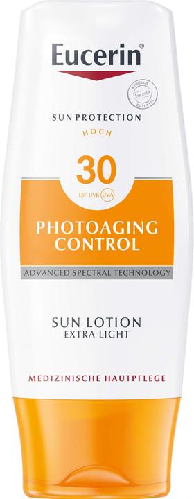 Actual product image Eucerin Photoaging Control Sun Lotion Extra Light SPF 30, 150 ml Lotion (Suntan lotion, SPF 50, 150 ml)