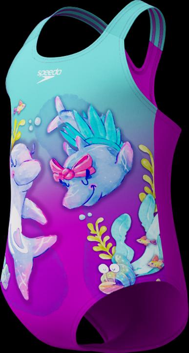 Actual product image Speedo Digital Printed Swimsuit (10, 11, 12)