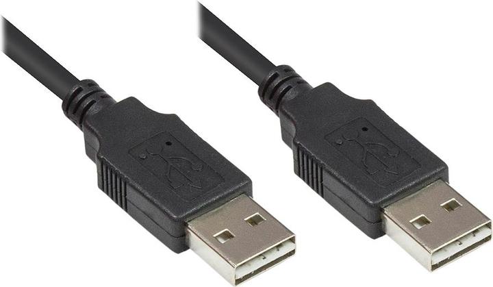 Good Connections Anschlusskabel USB 2.0 High-Speed EASY A Stecker an EASY A Stecker, schwarz, 5m, ® (5 m, USB 2.0)