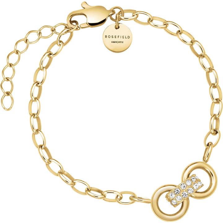 Image du produit Rosefield Bow Link Studs Bracelet en or (19.50 cm, Acier inoxydable)
