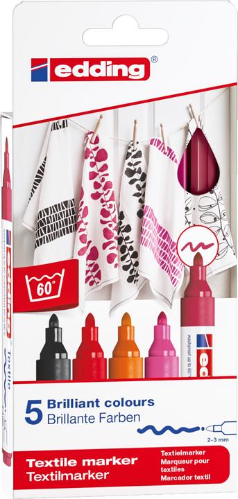 Actual product image Edding Textile markers 4500 (Sorted, 2 mm, 5 x)