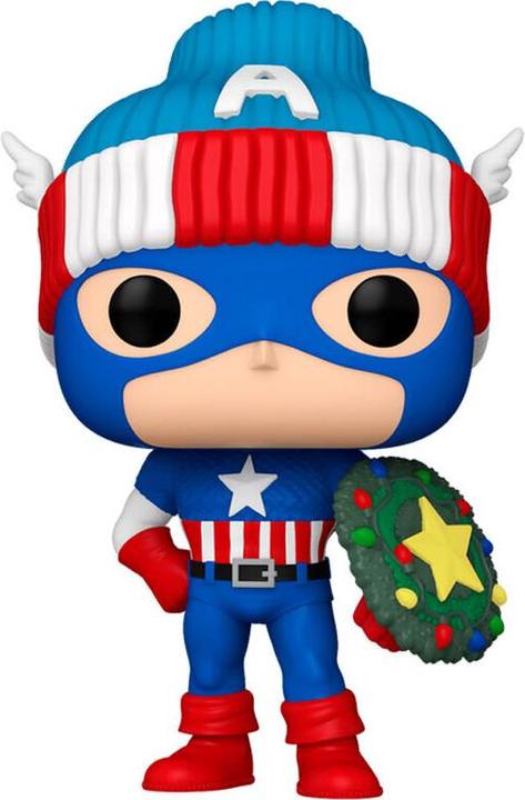 Immagine prodotto Funko Figura in vinile Marvel POP! Holiday Capt. America 9 cm