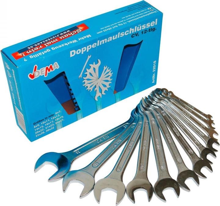 Produktbild Dema Doppelmaulschlüssel 12tlg.