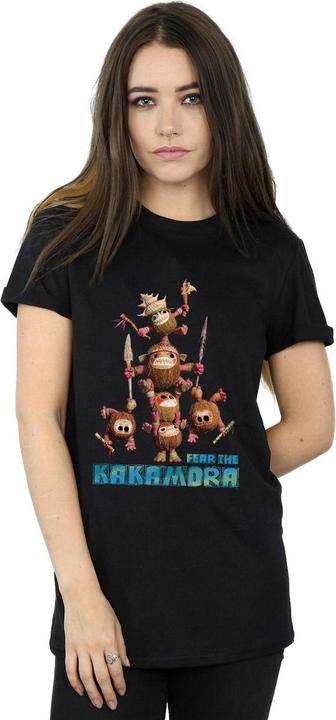 Actual product image Disney Womens/Ladies Moana Fear The Kakamora Cotton Boyfriend T-Shirt (XL)