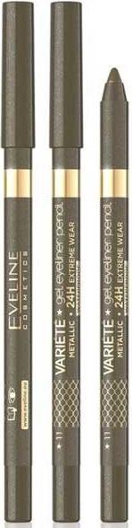 Actual product image Eveline Variete Metallic Gel Eye Pencil 11 (Khaki)