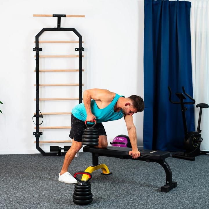 Produktbild HMS 6IN1 GEWICHTSSATZ SGN1340 (LANGHANTEL KURZHANTEL UND KETTLEBELL) 40KG (1 x 4 kg)