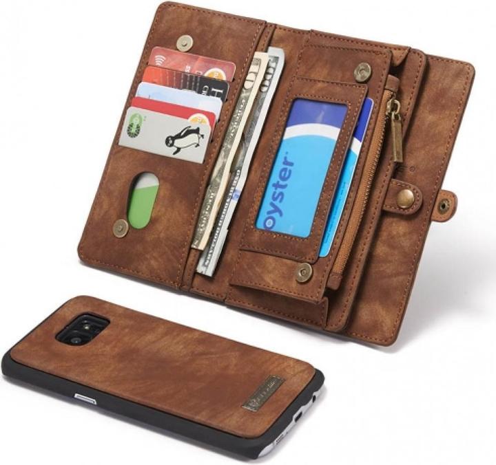 Immagine prodotto Caseme Samsung Galaxy S7 Edge Custodia per carte di credito a portafoglio in vera pelle (Samsung Galaxy S7 Edge)