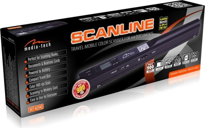 Actual product image Media-Tech SCANLINE MT4090 - Scanner as handheld device (USB)