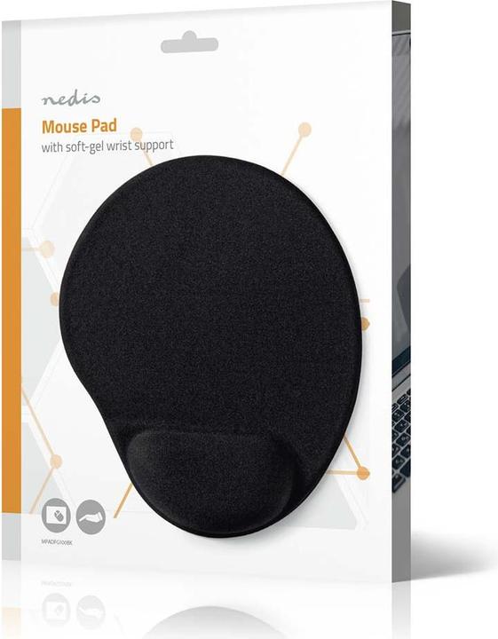 Image du produit Nedis Tapis de souris 215 mm noir noir