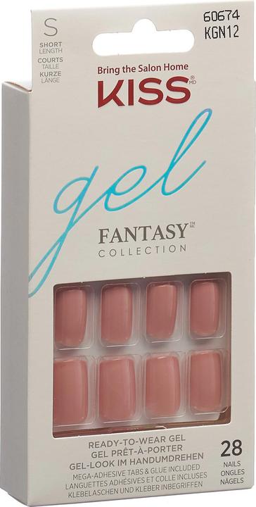 KISS Gel Fantasy (Kunstnägel, Durchsichtig, Rose)