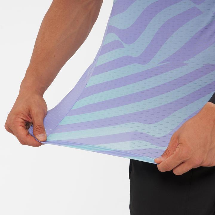 Actual product image Kuikma Men's Padel T-Shirt short sleeve - PTS 900 purple (XL)