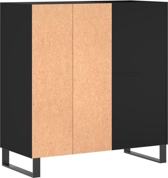 Image du produit VidaXL Plattenschrank Schwarz 84,5x38x89 cm Holzwerkstoff, Farbe (84.5 x 38 x 89 cm)