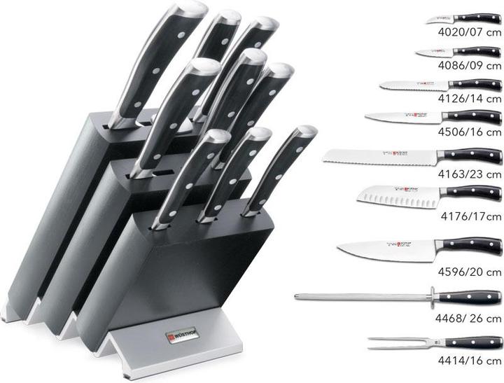 Actual product image Wüsthof Classic Ikon Knife Block with Parts Ash