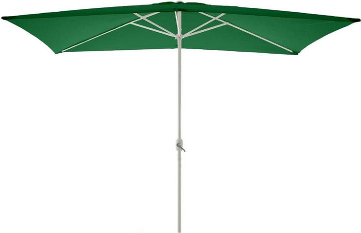 VCM Sonnenschirm eckig 2x3m Grün mit Kurbel Marktschirm Rechteckschirm Sonnenschutz (2 m)