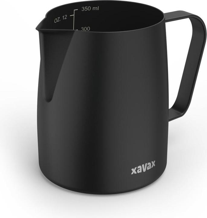 Actual product image Xavax Stainless steel barista milk jug, milk froth jug, 350ml, matt black (0.35 l)