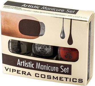Actual product image Vipera Artistic Manicure Set Nail Polish Set 06 Dracula 3x55ml