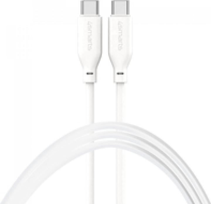 Produktbild 4smarts USB-C / USB-C Silikon-Kabel High Flex 60W 1,5m weiss (1.50 m, USB 2.0)