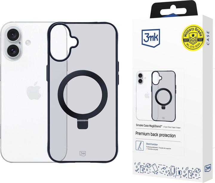 Immagine prodotto 3MK Custodia Smoke iPhone 16 Plus Magsafe & Stand (Apple iPhone 16 Plus)