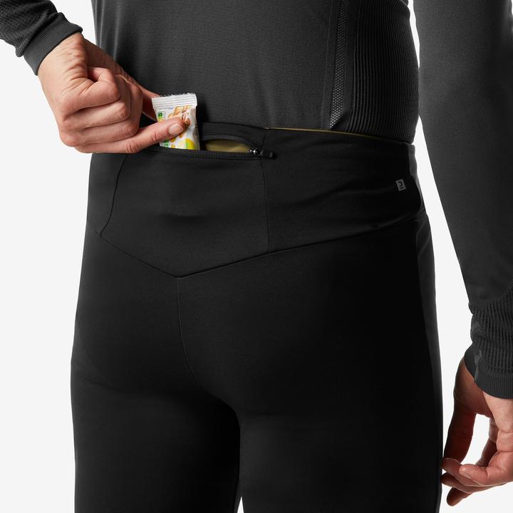 Image du produit Wedze Pantalon de ski de fond collant coupe-vent homme, 500 noir (W34/L34)