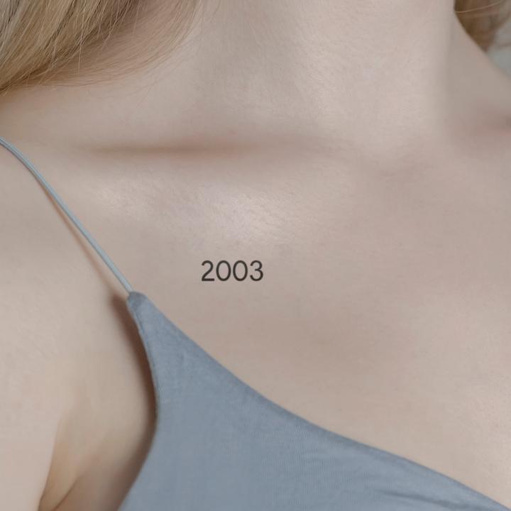 Produktbild minink Temporäres Tattoo – Geburtsjahr 2003