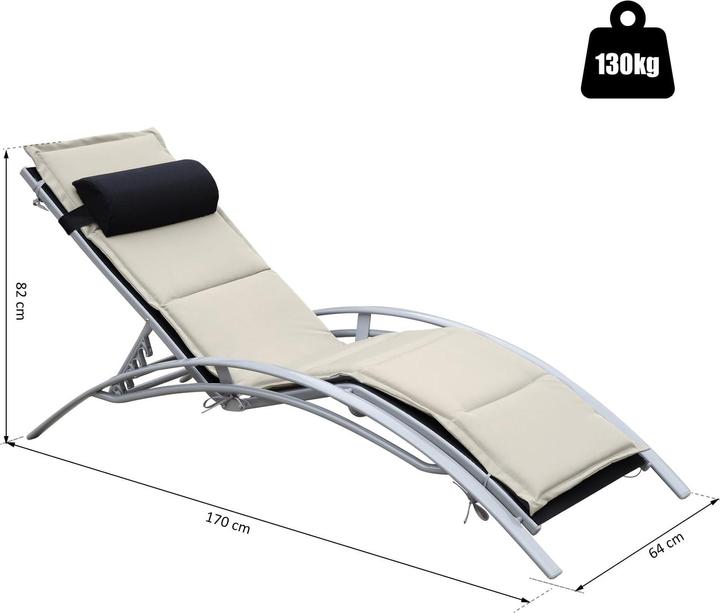 Image du produit Jamb Chaise longue en aluminium (64 cm)