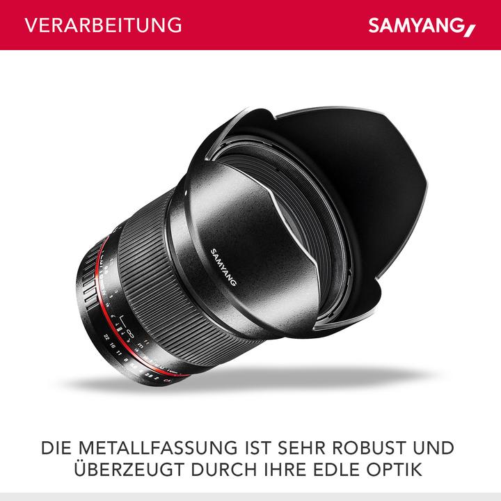 Produktbild Samyang 16mm F2.0 Pentax (Pentax K, APS-C / DX)