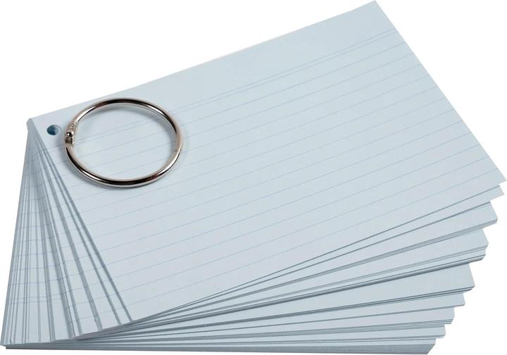 Produktbild Exacompta Flashcards (A7, 205 g/m², 50 x)