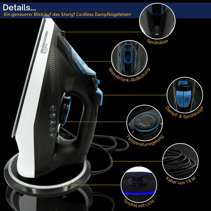 Actual product image Starlyf Cordless Steam Iron (2400 W)