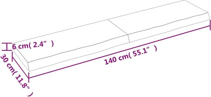 Immagine prodotto VidaXL Saba (140 x 30 x 6 cm)