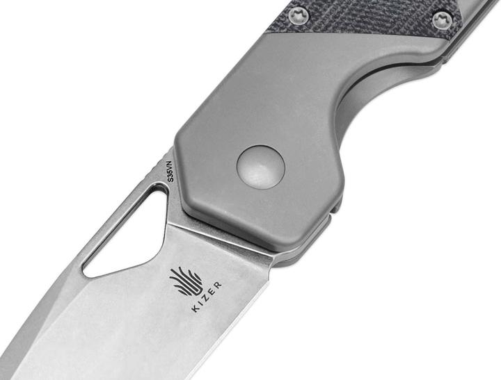 Immagine prodotto Kizer Militaw Titanium Micarta Grigio (8.50 cm)