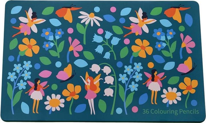 Immagine prodotto Rex London scatola di 36 matite colorate fairies in the garden (Rosso, Verde, Nero, Bianco, Giallo, Blu, 36 x)