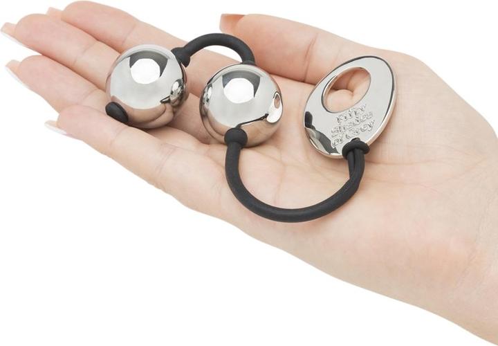 Actual product image Fifty Shades of Grey Inner Goddess Silver Pleasure Balls