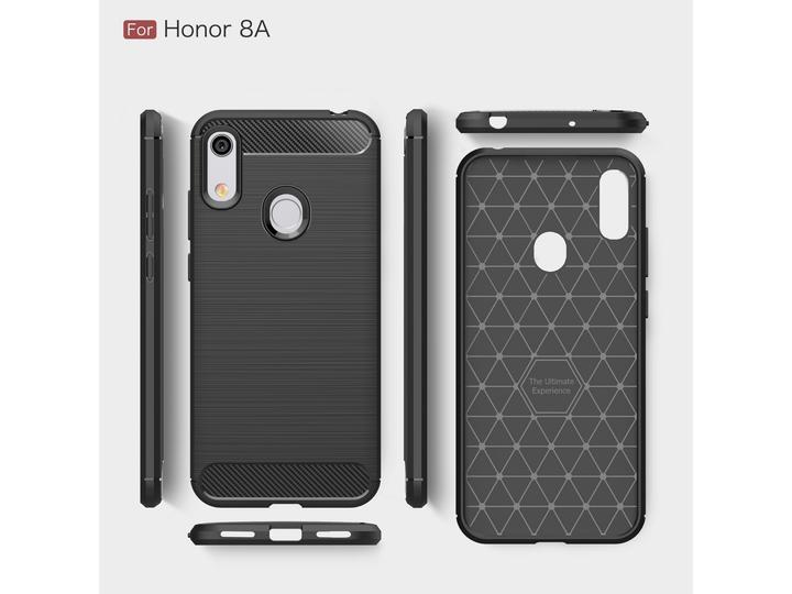 Actual product image Screenguard Honor 8A Cover Carbon Brushed Soft TPU (Fee 8A)