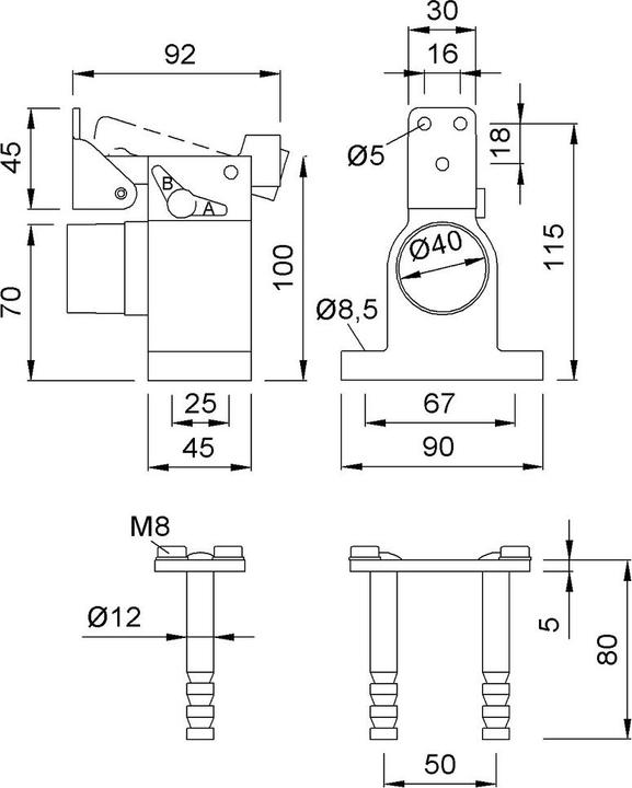 Actual product image Kws Door-stay 1010 (1 Piece)