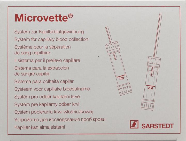 Actual product image Sarstedt 100 Hematology Potassium EDTA, 100 pieces