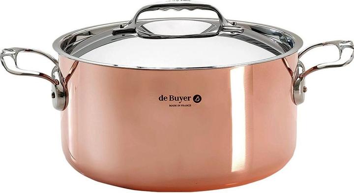 Actual product image de Buyer Inocuivre cooking pot with lid (24 cm, Pot, Copper)