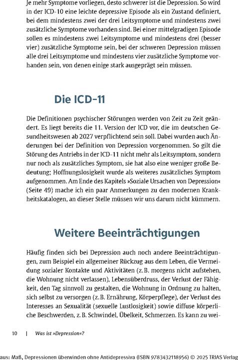 Image du produit Depressionen überwinden ohne Antidepressiva (Allemand, Reinhard Mass, 2024)