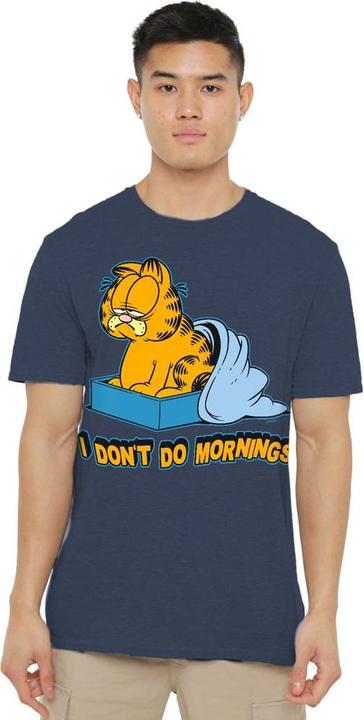 Actual product image Garfield Unisex Adult I Don't Do Mornings T-Shirt (S)