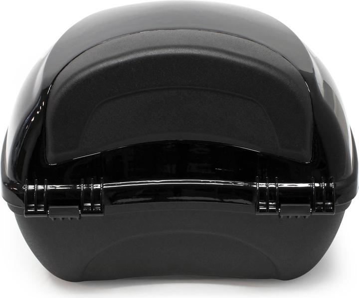 Immagine prodotto Wiltec Top Case Moto 22L Noir mat Coffret Valise Boîte Transport Porte-bagage Espace rangement Deux-roues B (22 l)
