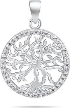 Produktbild Brilio Silver - Silver necklace Heart with blue zircon NCL158WB
