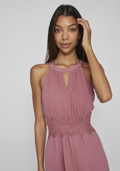 Actual product image Vila Pleated Halterneck Maxi Dress (40)
